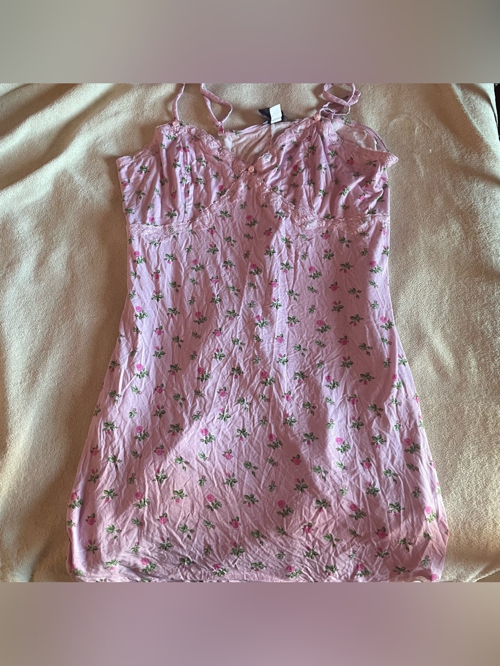 hot topic floral pink slip dress